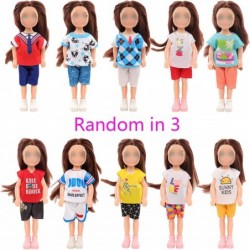 5.3 Inch Chelsea Doll Clothes and School Playset 3 Dresses 3 Outfits 2 Shoes and 19 Pcs Study Supplies Accessories for Chelse...