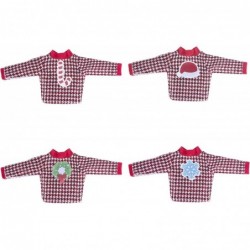 Santa Clothing for Elf Doll（Sweater Set - 1 Sweater + 8 Attachable Decals） $14.34 Doll Accessories