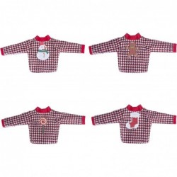 Santa Clothing for Elf Doll（Sweater Set - 1 Sweater + 8 Attachable Decals） $14.34 Doll Accessories