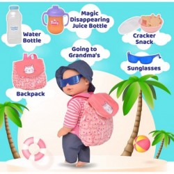 Baby Doll Feeding Set 12 Inch Baby Doll with Diaper Bag Bottle Bib and Take Along Food Accessories $51.10 Doll Accessories