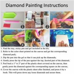 DIY 5D Diamond for Kids Unicorn Diamond Painting Kits for Children Unicorn Piant with Diamonds for Home Wall Decor 16×16 inch...