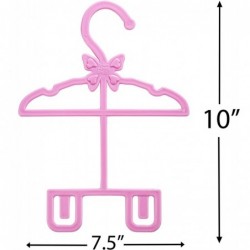 Doll Full-Outfit Clothes Hangers for 18" Dolls - 12pk - Unique Design Holds Your Top and Bottom at Once Including Dresses Pan...