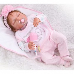 Reborn Baby Doll Clothes Baby Girl Doll Clothing Outfit Accessories 4 Pices Sets for 20- 23 Inches $28.06 Doll Accessories