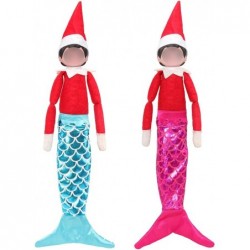 2 pcs Merry Mermaid Clothes Doll Clothes for Christmas Doll Clothes (Rose Red + Blue) $13.29 Doll Accessories