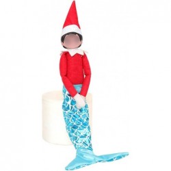 2 pcs Merry Mermaid Clothes Doll Clothes for Christmas Doll Clothes (Rose Red + Blue) $13.29 Doll Accessories