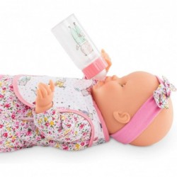 - Mon Grand Poupon Bib and Magic Milk Bottle - Feeding Accesory Set for 14" and 17" Baby Dolls White $20.88 Doll Accessories