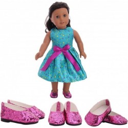 Doll Accessories Six Pair 18 Inch America Doll's Shoes Suitable for 18 inch Doll $24.59 Doll Accessories