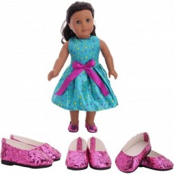 Doll Accessories Six Pair 18 Inch America Doll's Shoes Suitable for 18 inch Doll $24.59 Doll Accessories