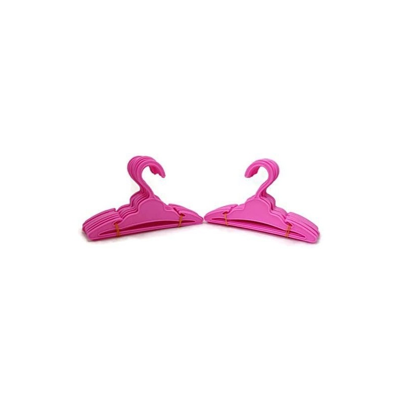 Doll Hangers Set of 24 Pink Plastic Hangers with Slit for 18 Inch Dolls Clothes $22.13 Doll Accessories