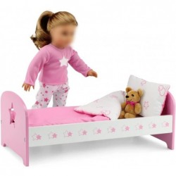 18 Inch Doll Clothes Bed Furniture Gift Set for Girls | Includes Matching 18" Doll Pajamas PJ Sleepwear Accessories and 3 PC ...