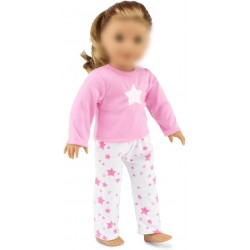 18 Inch Doll Clothes Bed Furniture Gift Set for Girls | Includes Matching 18" Doll Pajamas PJ Sleepwear Accessories and 3 PC ...