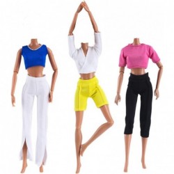 3 Sets Handmade Yoga Clothes Gym Running Fitness Sportswear for 11.5inches Girl Doll $14.95 Doll Accessories