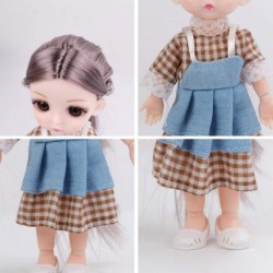 4 Sets 6 Inch Dolls Cute Girl Dolls Include 4 Pieces Girl Mini Dolls 4 Sets Handmade Doll Clothes 4 Pairs of Doll Shoes $25.0...