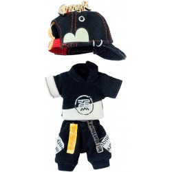 BJD Doll Clothes Small Fish Black Suit Jacket Pants Hat for OB11 GSC Molly 1/12 BJD Doll Accessories $45.49 Doll Accessories