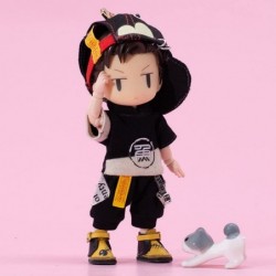 BJD Doll Clothes Small Fish Black Suit Jacket Pants Hat for OB11 GSC Molly 1/12 BJD Doll Accessories $45.49 Doll Accessories