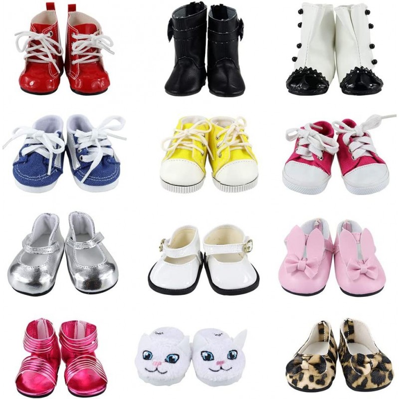 18 Inch Doll Shoes 5 Pairs of Shoes Accessories for 18 Inch Dolls - 5 Different Shoes $32.78 Doll Accessories