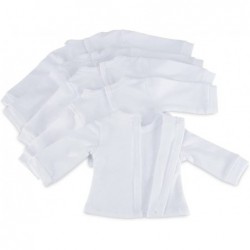 18 Inch Doll Clothes Value Basics 5-Pack Long Sleeved Soft White Doll T-Shirts | Hook & Loop Closure I Fits Most 18" Dolls $3...