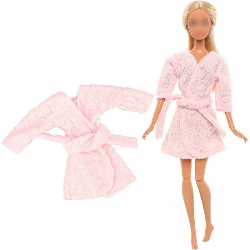 Doll Pajamas Sleep Suit Sleepwear Clothes Compatible for 11.5 Inch Girl Doll (Pink) $15.01 Doll Accessories