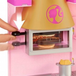 Doll and Playset with 30+ Pieces Including Doll Furniture Cook 'n Grill Restaurant Open and Close Travel Toy $89.23 Doll Play...