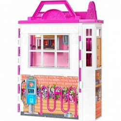 Doll and Playset with 30+ Pieces Including Doll Furniture Cook 'n Grill Restaurant Open and Close Travel Toy $89.23 Doll Play...