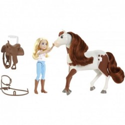 Spirit Abigail Doll (7 in) with 7 Movable Joints Fashion Top 1 Brush Apple Treat & Boomerang Horse (8 in) with Soft Mane & Ta...