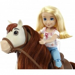 Spirit Abigail Doll (7 in) with 7 Movable Joints Fashion Top 1 Brush Apple Treat & Boomerang Horse (8 in) with Soft Mane & Ta...