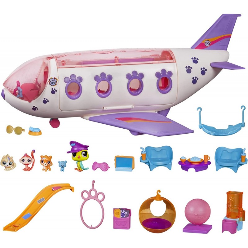 Pet Jet Playset Toy Includes 4 Pets Adult Assembly Required (No Tools Needed) Ages 4 and Up (Amazon Exclusive) Pink $72.83 Do...