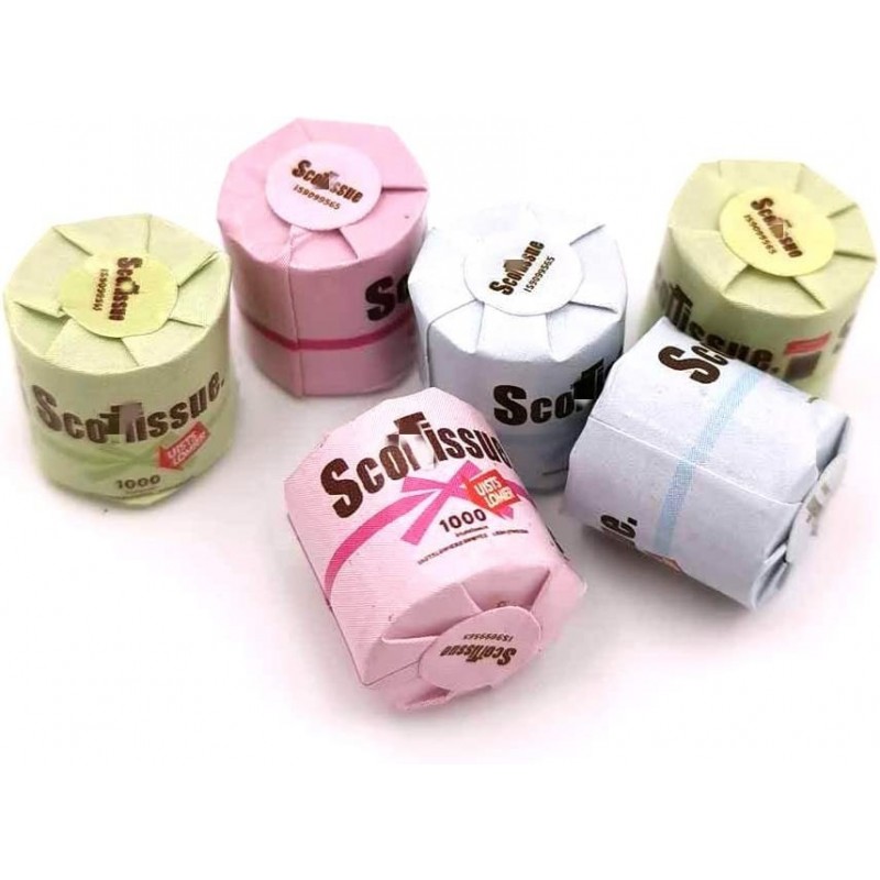 Dollhouse Decoration Accessories 1:12 Dollhouse Miniature Scene Model 6 PCS Paper Towels Set (6 PCS 12 x 11 mm) $15.85 Dollho...