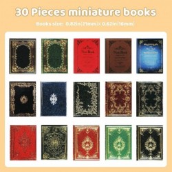 30 Pieces 1:12 Scale Miniatures Dollhouse Books Assorted Timeless Miniatures Books Mini Books Model Miniature Dollhouse Acces...