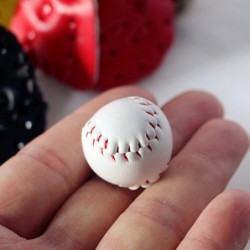 3Pcs/Set Dollhouse Baseball 1/12 Scale Miniature Dollhouse Accessories Wood Miniature Baseball Glove Set for Dollhouse Scene ...