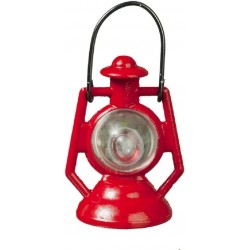 Dollhouse Red Oil Lamp Lantern 1:12 Scale Non Working Ornamental Accessory $16.80 Dollhouse Accessories