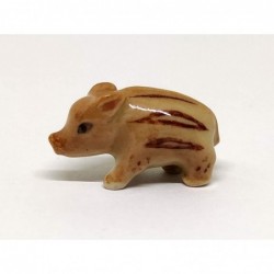 Wild Boar Baby Pig Micro Tiny Dollhouse Figurines Ceramic Hand Painted Animals Collectible Small Gift Home Garden Decor (Baby...