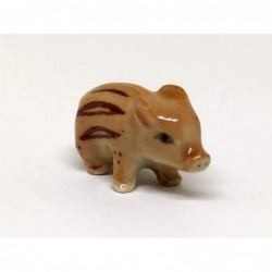 Wild Boar Baby Pig Micro Tiny Dollhouse Figurines Ceramic Hand Painted Animals Collectible Small Gift Home Garden Decor (Baby...