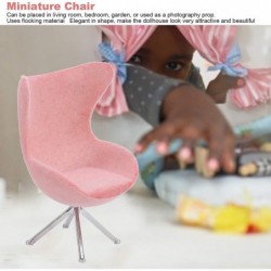 Mini Doll House Sofa Chair 1:12 Mini Flocking Sofa Furniture Model Decoration Miniature Lounge Chairs Chair Dollhouse Accesso...