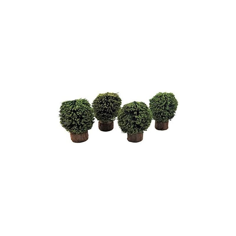 Set of 4 Shrubs Bushes Miniature 1:12 Garden Accessory $25.53 Dollhouse Accessories