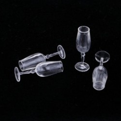 1/12 Dollhouse Tableware 4 Pieces Cup Goblet Wine Glass Juice Accessories $14.92 Dollhouse Accessories