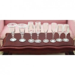 1/12 Dollhouse Tableware 4 Pieces Cup Goblet Wine Glass Juice Accessories $14.92 Dollhouse Accessories