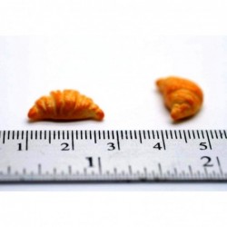 20 Psc Croissant Dollhouse Miniatures Toys & Food Kitchen by Handmade $16.75 Dollhouse Accessories