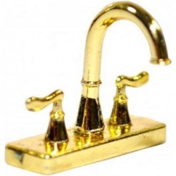 Dolls House Modern Brass Mixer Tap Faucet Miniature 1:12 Kitchen Accessory $16.48 Dollhouse Accessories