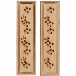 Dolls House Flower Shutters Wooden 1:12 Scale Laser Cut Window Accessory $21.29 Dollhouse Accessories