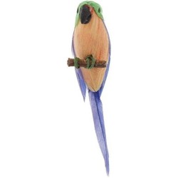 1/12 Scale Miniature Parrot Bird Model Artificial Realistic Parrot Model Decor for Doll House Garden DIY - Purple $17.24 Doll...