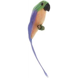 1/12 Scale Miniature Parrot Bird Model Artificial Realistic Parrot Model Decor for Doll House Garden DIY - Purple $17.24 Doll...