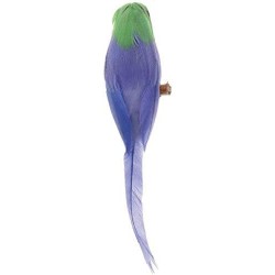 1/12 Scale Miniature Parrot Bird Model Artificial Realistic Parrot Model Decor for Doll House Garden DIY - Purple $17.24 Doll...