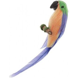 1/12 Scale Miniature Parrot Bird Model Artificial Realistic Parrot Model Decor for Doll House Garden DIY - Purple $17.24 Doll...