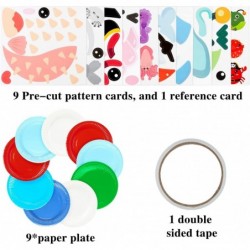 9Pcs Ocean Animal Paper Plate Art Kits for Kids Early Learning DIY Art Project Dolphin Shell Whale Crab Under The Sea Themed ...