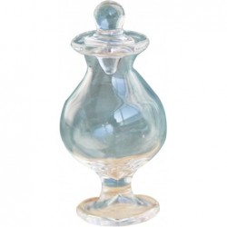 Miniature Bottle Decorative Cover Design Dollhouse Mini Glass Candy Jar for B $12.14 Dollhouse Accessories