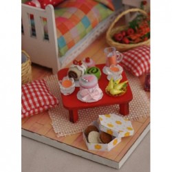 Dollhouse Miniature DIY House Kit Creative Room With Furniture and Glass Cover for Romantic Artwork Gift(Fruit of Autumn) $26...