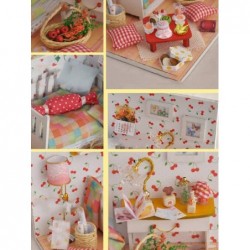 Dollhouse Miniature DIY House Kit Creative Room With Furniture and Glass Cover for Romantic Artwork Gift(Fruit of Autumn) $26...