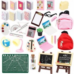 34 Pieces Doll House School Supplies Mini School Accessories Dollhouse Toy Home Miniature Model DIY Doll Accessories $27.37 D...