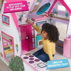 Barbie Playhouse – Lifesize Pretend Play Dreamhouse for Kids – Folds Flat for Easy Storage $75.34 Dollhouses